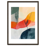 Minimalist Botanical Abstract Art with Organic Overlapping Shapes thumbnail