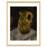 Golden Jug oil painted