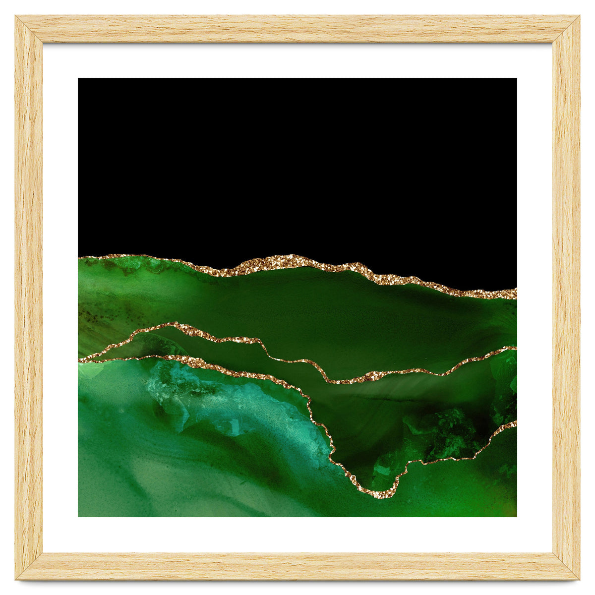 Green & Gold Agate Texture 07