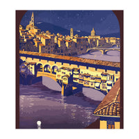 Florence At Night, The Bridge (Print Only)