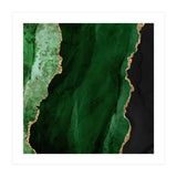 Green & Gold Agate Texture 01  (Print Only) thumbnail