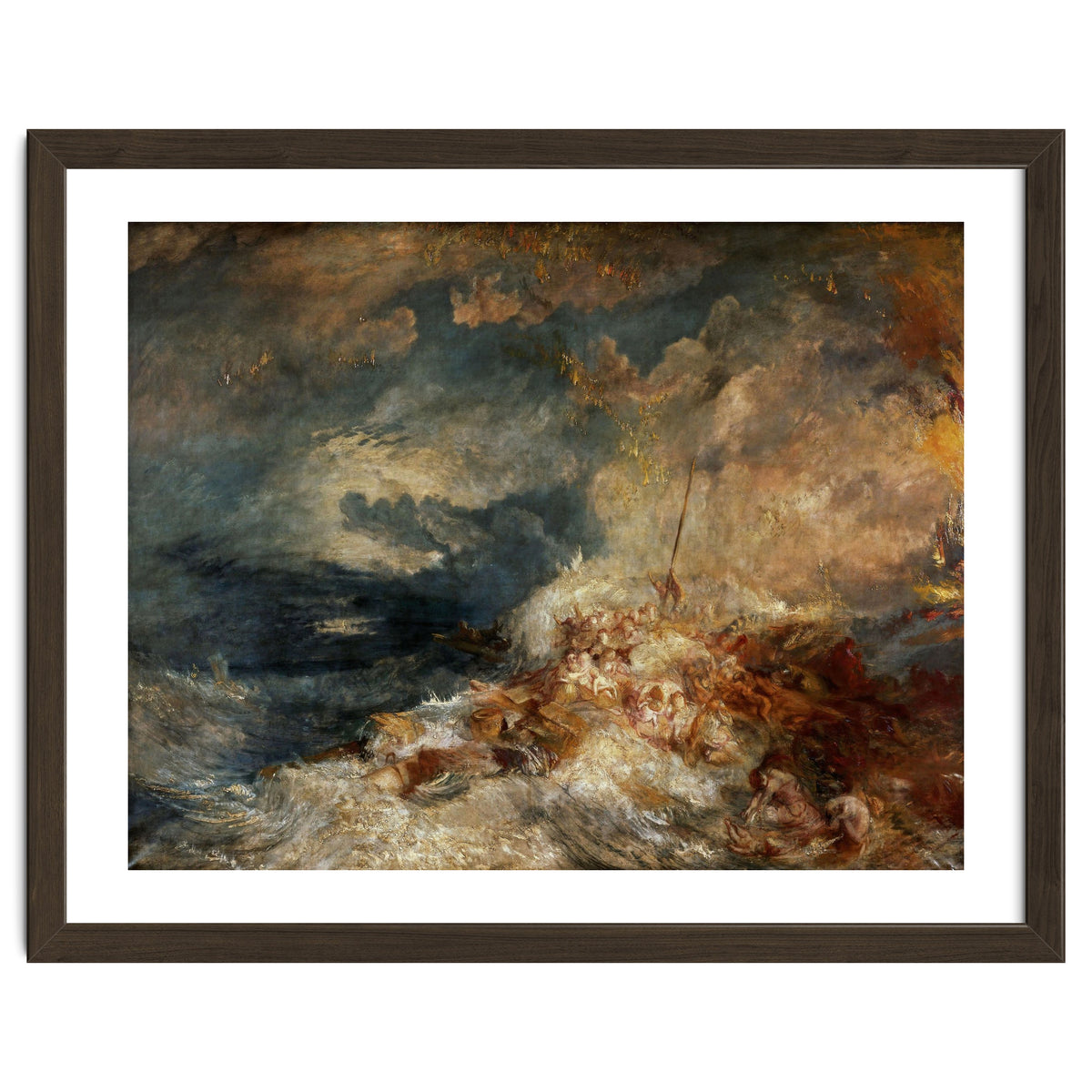 Joseph Mallord William Turner / 'Fire at Sea', c. 1835, Oil on canvas, 171 x 220 cm.
