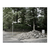 Piled-up rocks under construction on the street (Print Only) thumbnail