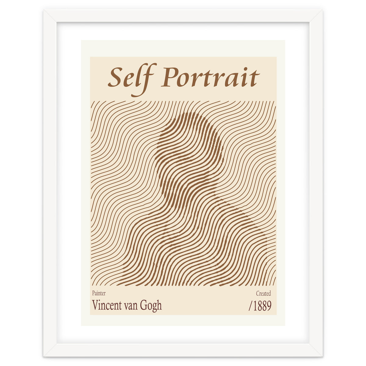 Self Portrait Vincent Van Gogh (1889)