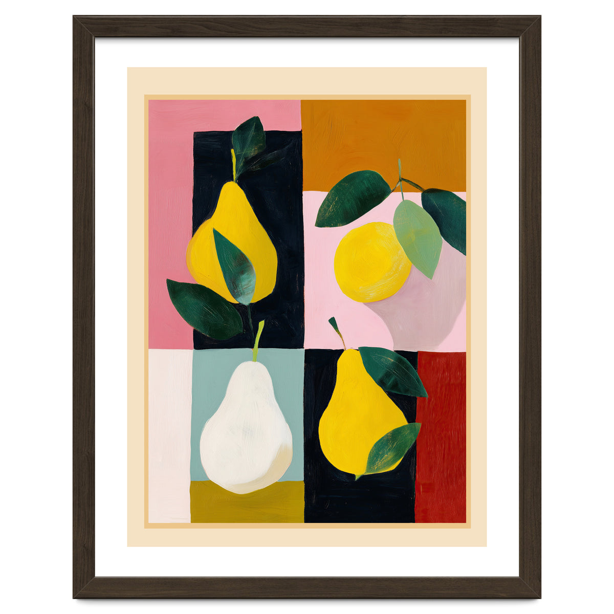 Modern Pears Still Life I
