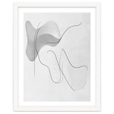 Abstract Black And White Flowing Lines And Shapes thumbnail