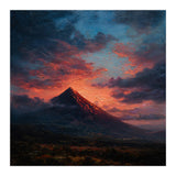 Majestic Mountain Peak at Sunset (Print Only) thumbnail
