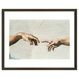The Sistine Chapel; ceiling frescos after restoration. The creation of Adam. thumbnail