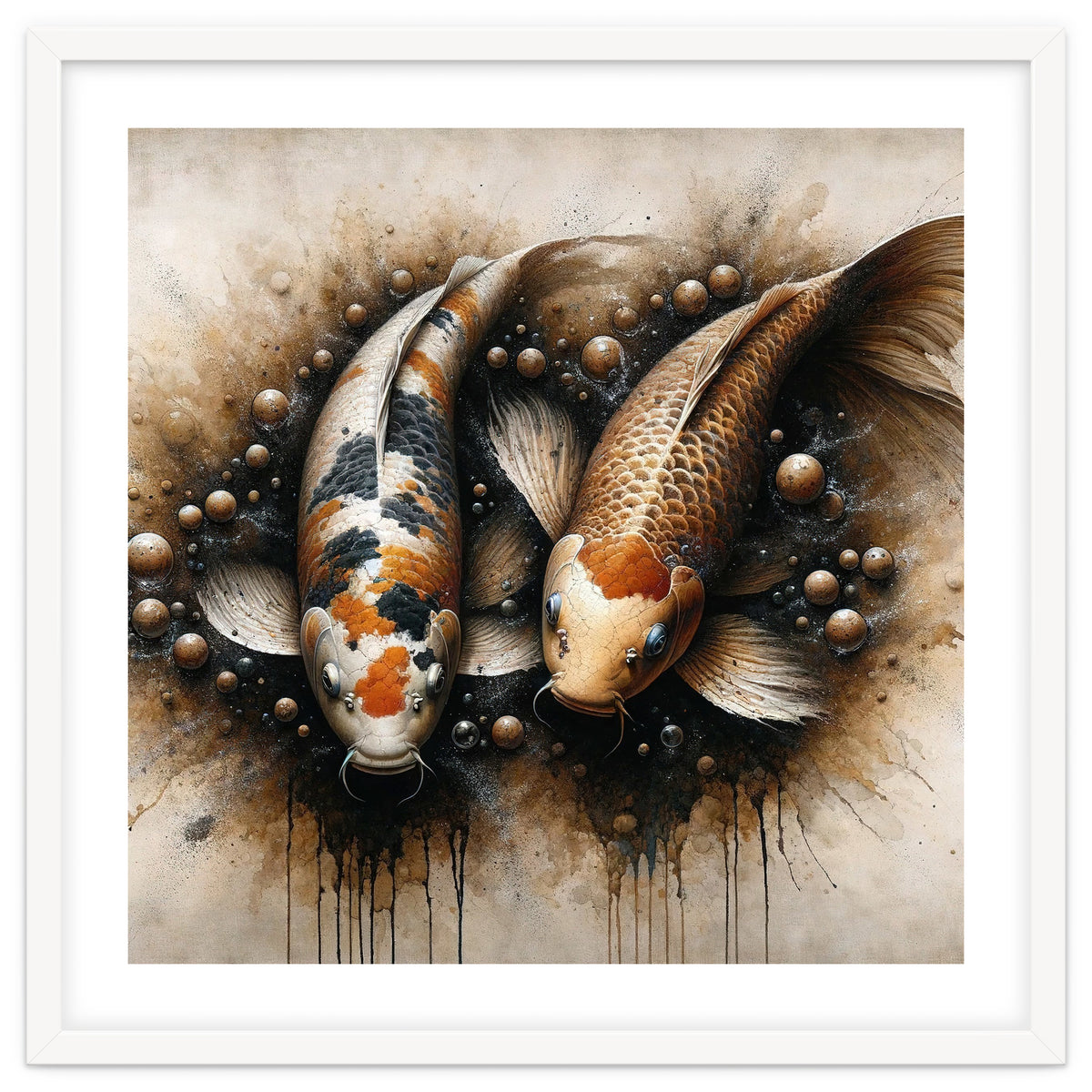 Powerful Koi Fish Pair