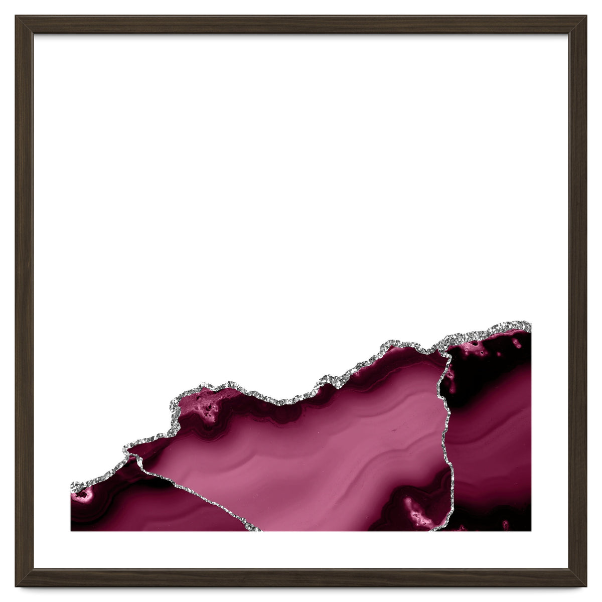 Burgundy & Silver Agate Texture 13