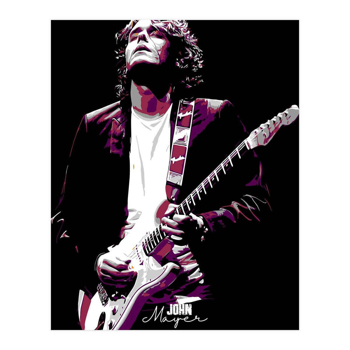 John Mayer American Guitarist Legend (Print Only)