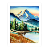 Misty Peaks and Reflective Waters (Print Only) thumbnail