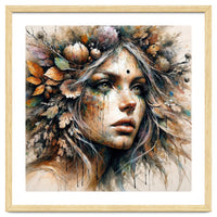 Harvest Crown Druid Woman Portrait