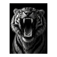Roaring Tiger portrait  (Print Only)