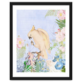 White Cockatoo In Flower Jungle thumbnail