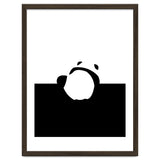 Find Your Feet, Panda Abstract Monochromatic Black & White, Wildlife Animals Cute Eclectic Bohemian Pets thumbnail