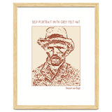 Self Portrait With Grey Felt Hat – Vincent Van Gogh thumbnail