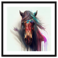 Wild Horse Face Portrait