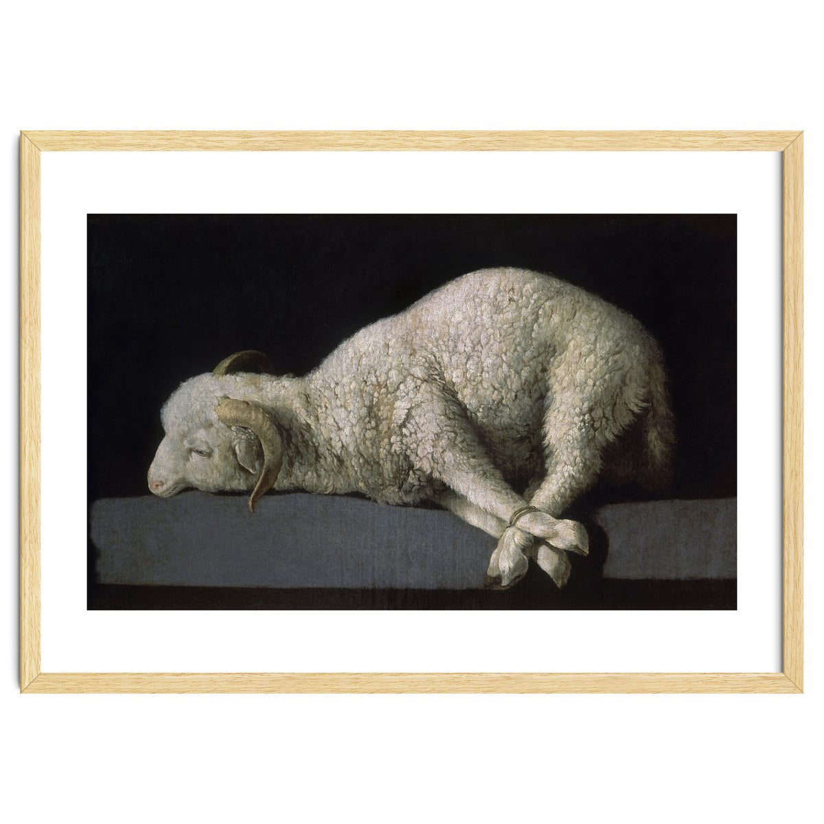 Agnus Dei - ca.1635-40 - oil on canvas - 37,3 x 62 cm - Spanish Baroque - NP 7293.