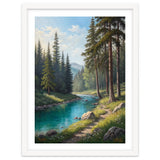 Serene Alpine Forest River Landscape thumbnail