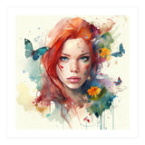 Red Hair Butterfly Light (Print Only) thumbnail