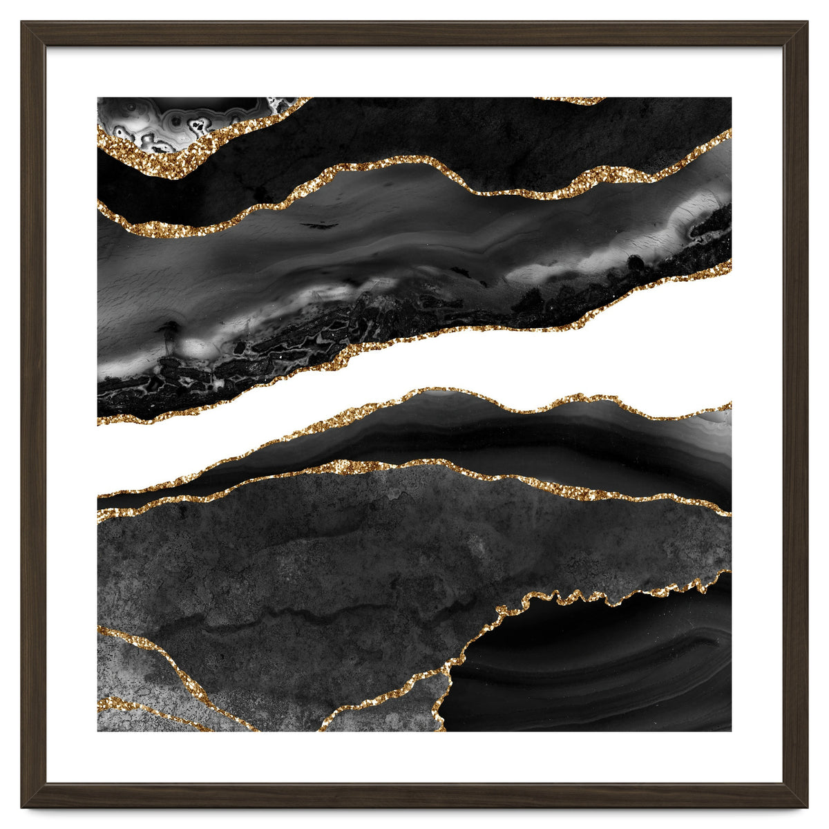 Black & Gold Agate Texture 08