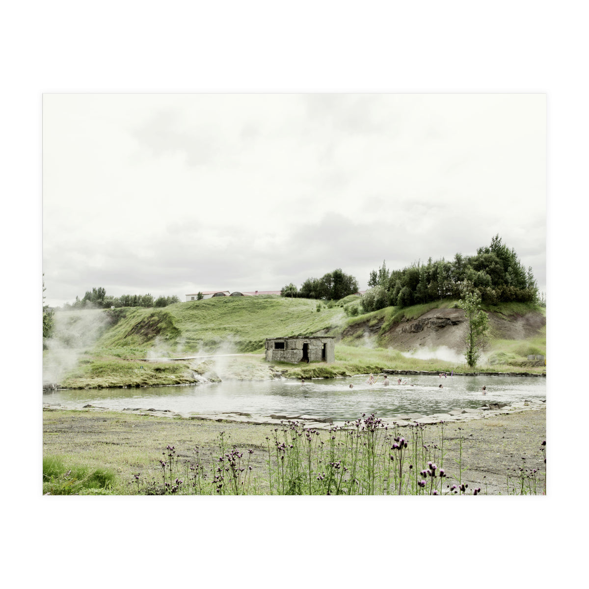 A natural hot spring bath - Iceland  (Print Only)