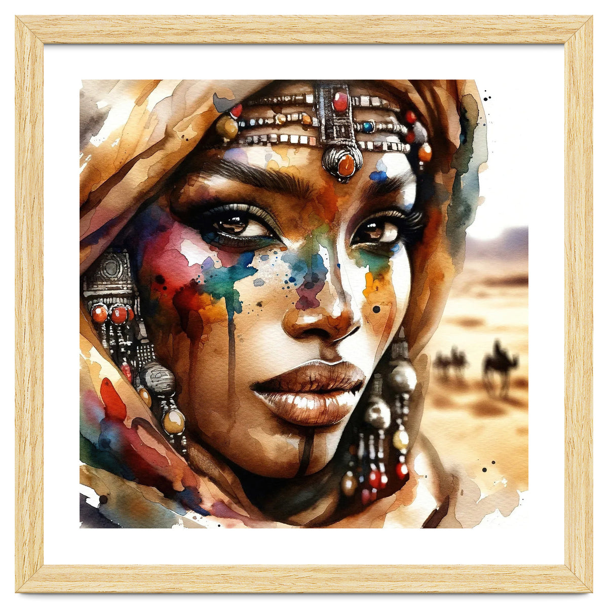 Desert Jewels Tuareg Woman Portrait