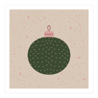 Christmas globe with snowflakes (Print Only)