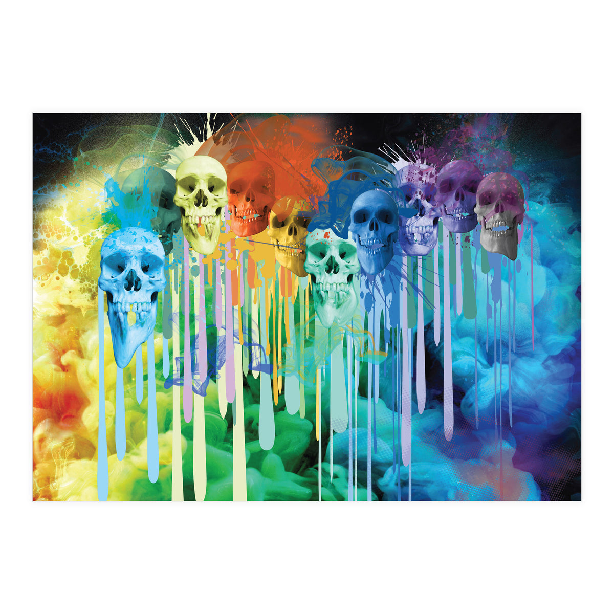 Ink Skulls Smoky (Print Only)