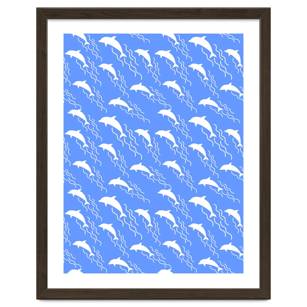 Swimming dolphins