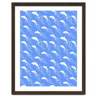 Swimming dolphins