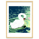 Self Reliance, Swan Birds Painting, Self Esteem Self Love Positivity, Proud Freedom Independence Wildlife Animals thumbnail