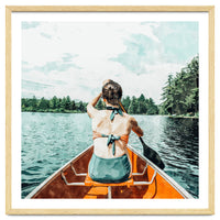 Row Your Own Boat | Woman Empowerment Confidence Painting | Positive Growth Mindset Boho Adventure