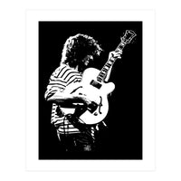 Pat Metheny American Jazz Musician in Monochrome (Print Only)