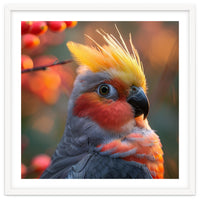 Close Up Portrait Of A Cockatiel Bird