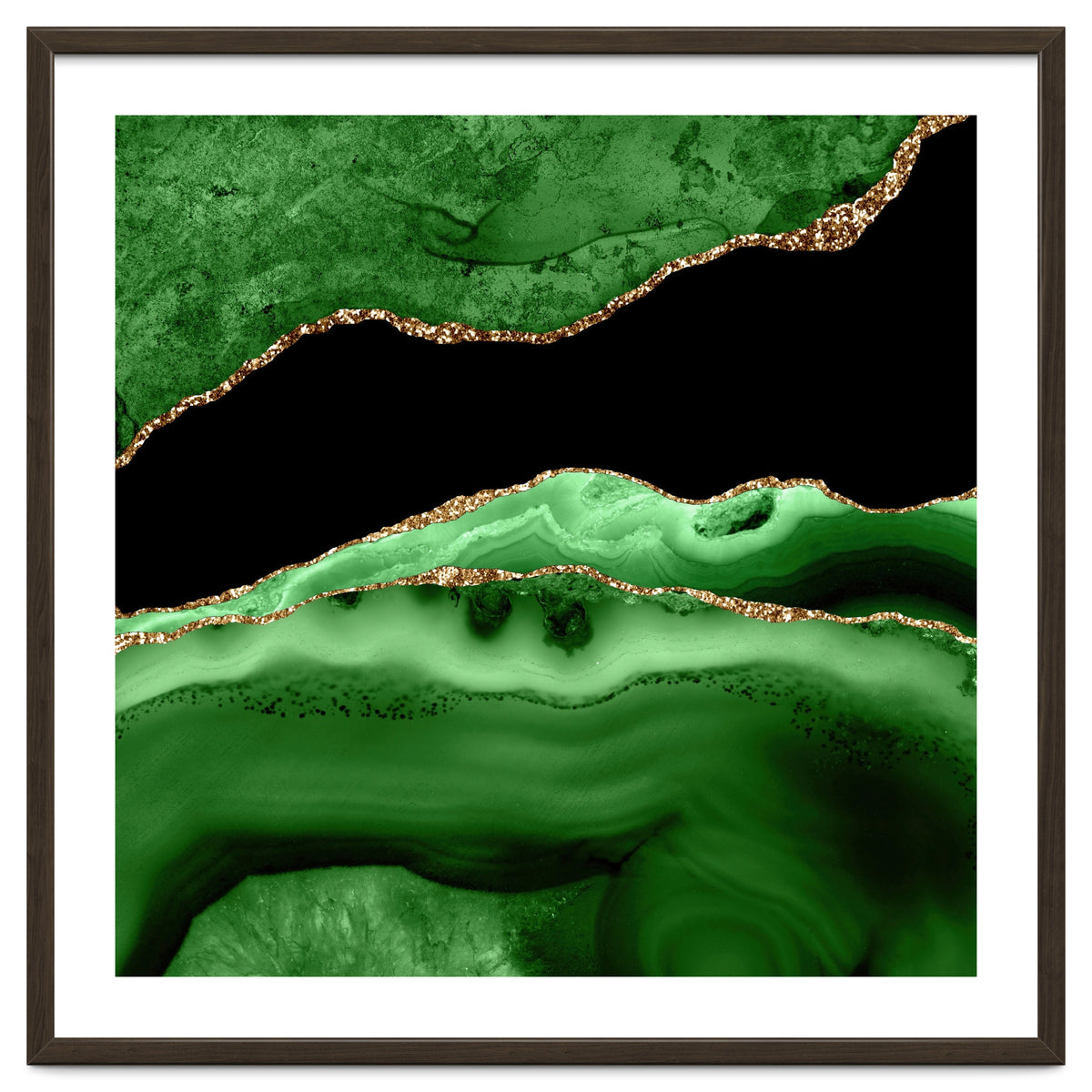 Green & Gold Agate Texture 13