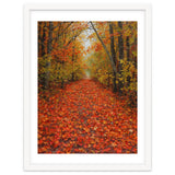 Lush Autumn Forest Path Covered thumbnail