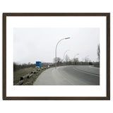 Street light on the curving road thumbnail