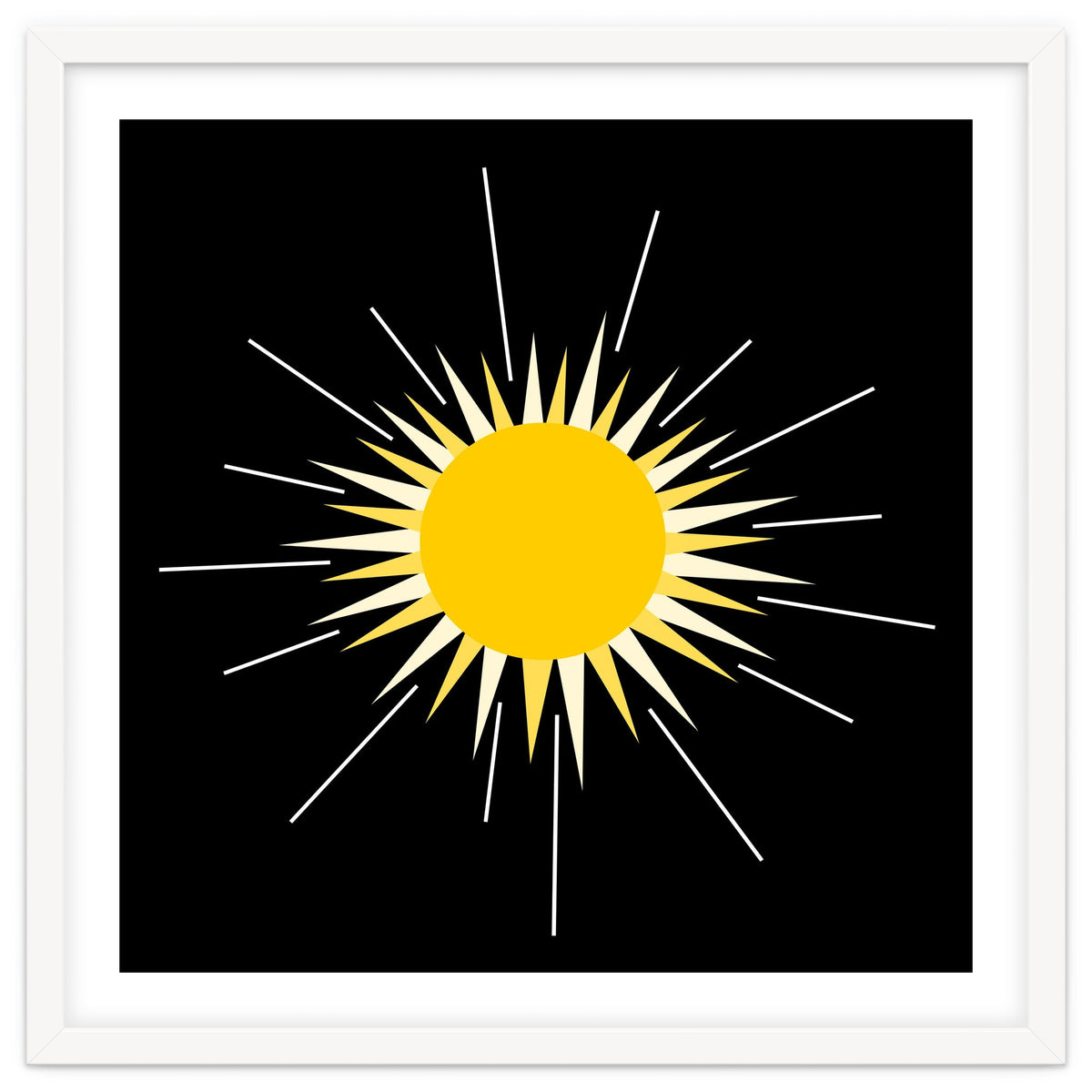 Yellow Bright Radiant Shinning Sun