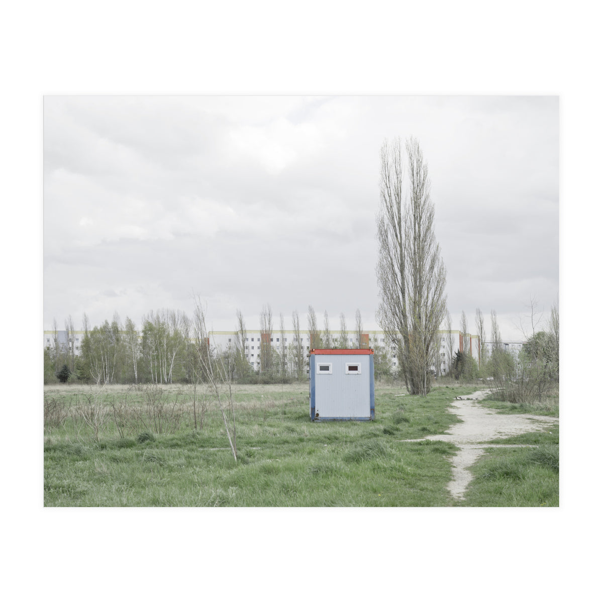 Hut in the middle of green field (Print Only)
