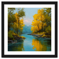 Serene Autumn River Landscape
