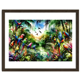 Watercolor Tropical Birds In The Jungle thumbnail
