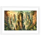 Vintage China, Zhangjiajie Stone Pillars Poster thumbnail
