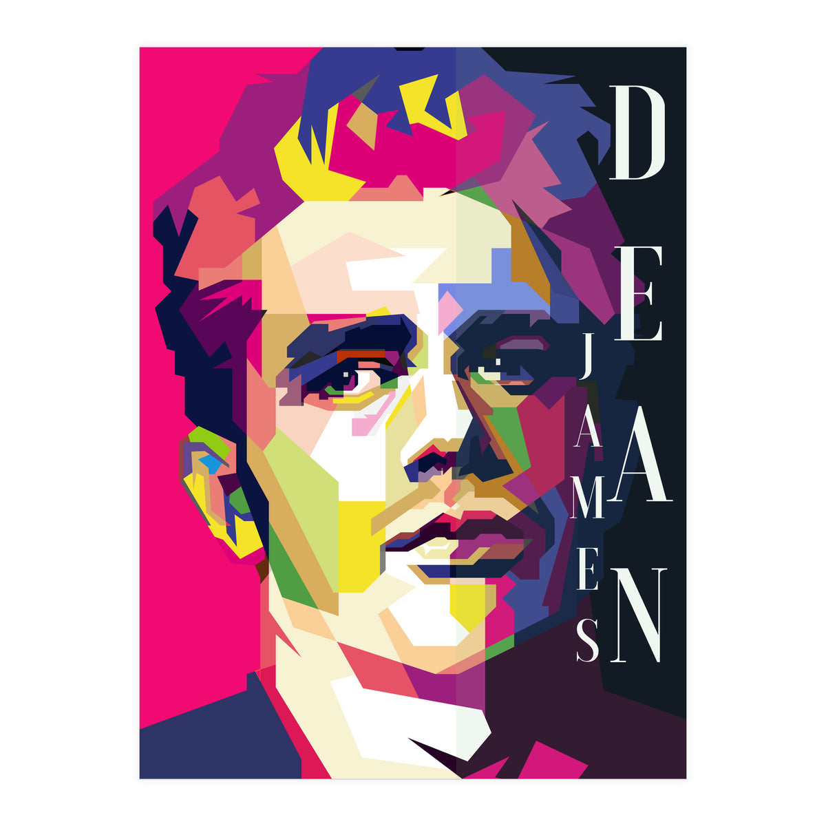 James Dean 60s Hollywood Movies Pop Art Wpap (Print Only)