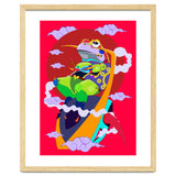Knight Frog Pop Art Illustration thumbnail