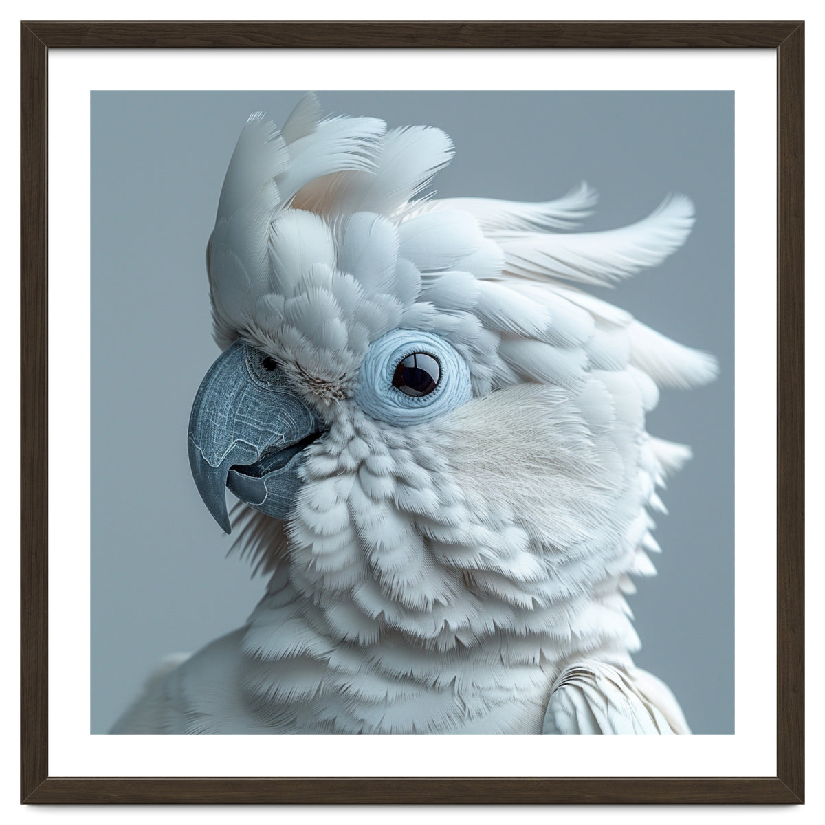 White Cockatoo Bird Portrait Close Up