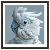 White Cockatoo Bird Portrait Close Up
