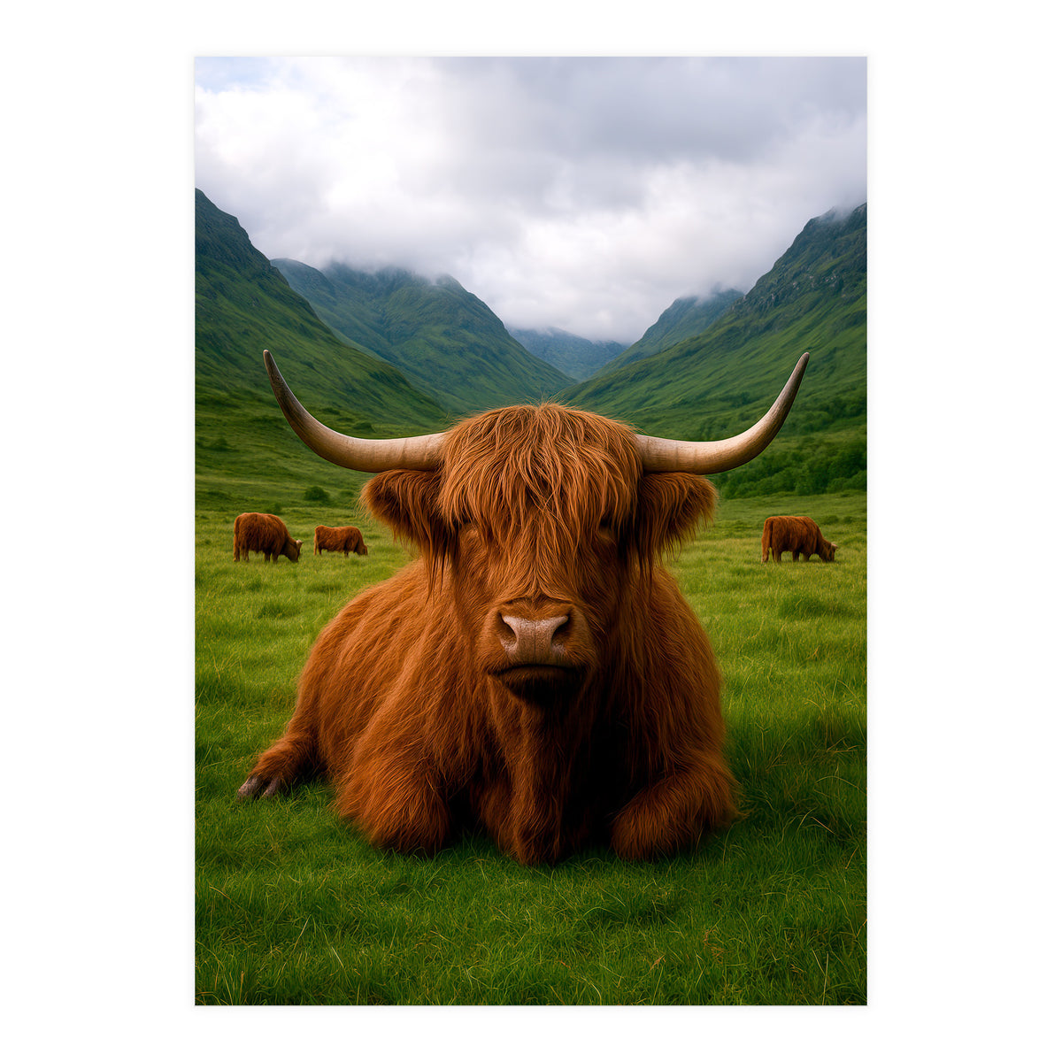 Highland Cow in Scotland (Print Only)