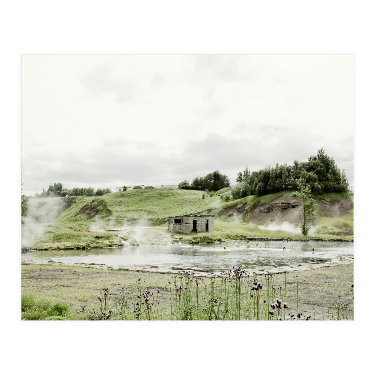 A natural hot spring bath - Iceland  (Print Only)